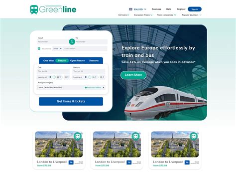 Online Train Ticket Booking Service Xd Website Template Artofit