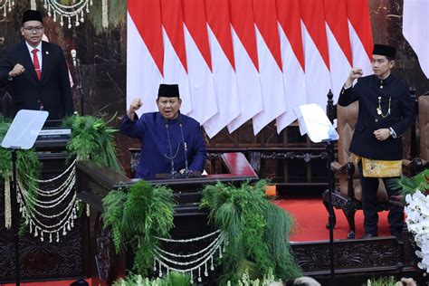 Pidato Perdana Sebagai Presiden Prabowo Suarakan Dukungan Untuk