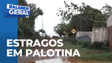 Chuva forte volta a causar estragos e deixar prejuízos no interior de