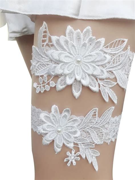 2pcs Wedding Garter Embroidery Floral Sexy Garters Women Female Bride