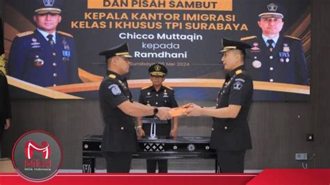 Ramadhani Resmi Jabat Kepala Imigrasi Surabaya