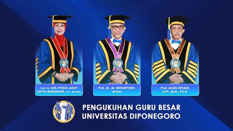 Pengukuhan Guru Besar Undip Youtube