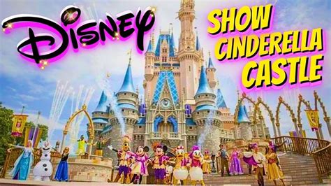 New Show Magic Kingdom Cinderella Castle Personagens Disney No