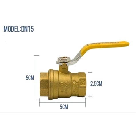 Heavy Duty Brass Ball Valve 1 2 Inch Shopee Malaysia