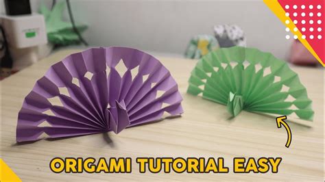 ORIGAMI MERAK PEACOCK How To Make Peacock Paper EASY Tutorial Cara