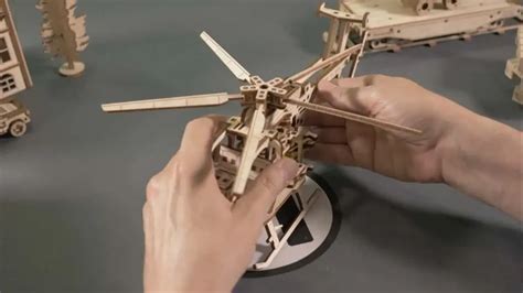 3D Wooden Helicopter Puzzle - Helicopter | Wooden.City