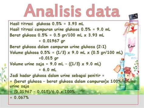 Penentuan Kadar Glukosa Dalam Urine Secara Titrimetri Oleh