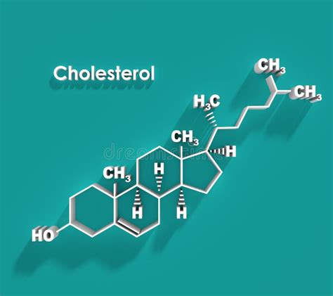 Formula Of Cholesterol Stock Vector Illustration Of Education 183360520