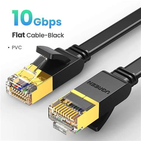 Ugreen Cat 7 Ethernet Cable Cat7 High Speed Flat Gigabit Stp Rj45 Lan Cable 10gbps Network Cable