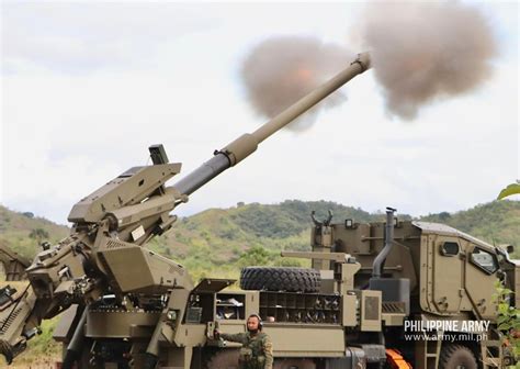 Philippine Army Deploys Brand New Self Propelled Guns For The First