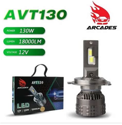 Arcades 130W Pair Luminous 18000Lm 6500K Car Led Headlights Bulbs H1