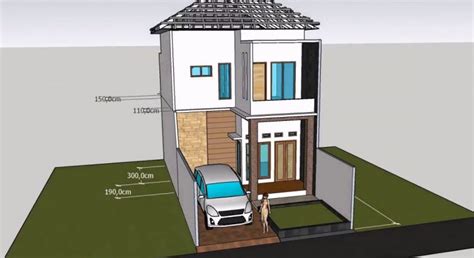 Denah Rumah Minimalis 1 Lantai Ukuran 6x12