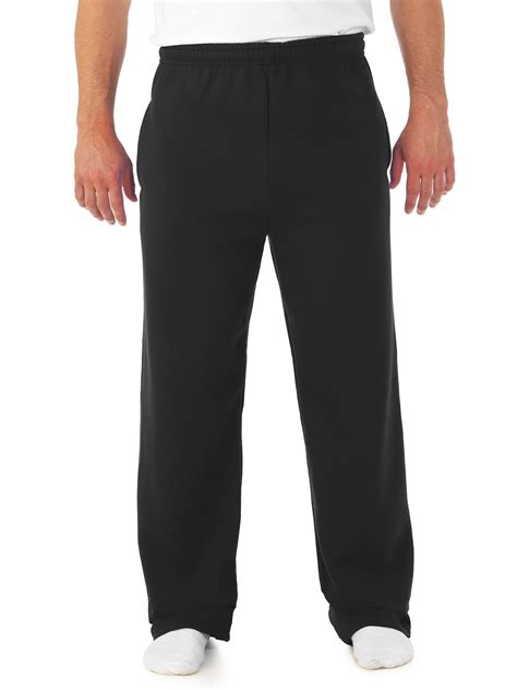 Jerzees Men S And Big Men S Fleece Open Bottom Sweatpants Walmart