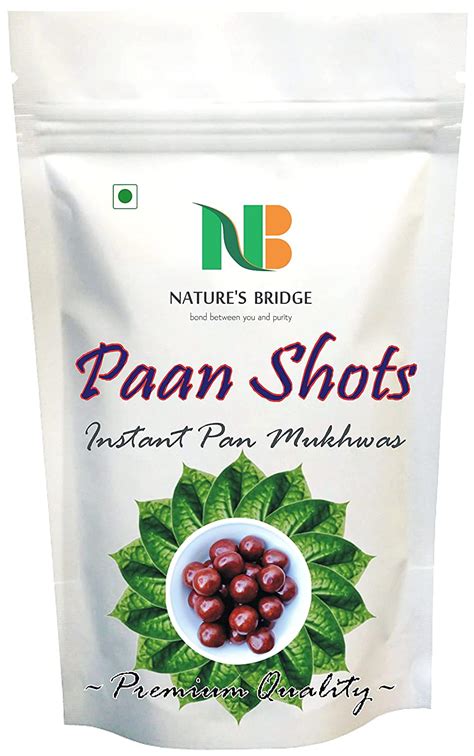 Natures Bridge Pan Shots Instant Paan Mouth Freshener Mukhwas Pan