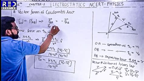 Vector Form Of Coulomb Law NCERT PHYSICS 12 Electrostatic Chapter