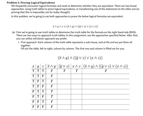 Solved Problem Proving Logical Equivalence We Frequently Chegg