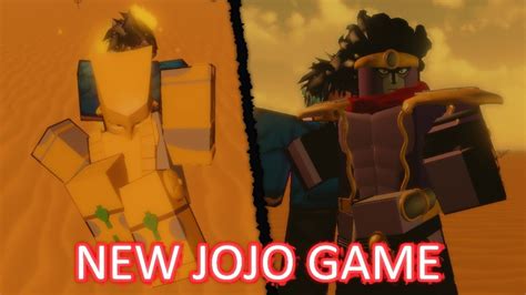 Testing A New Jojo S Bizarre Adventure Game On Roblox Jojo Shining