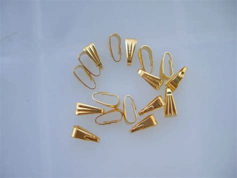 Jewelry Findings DIY Jewelry Parts Accessories Gold Pendant Clips ...