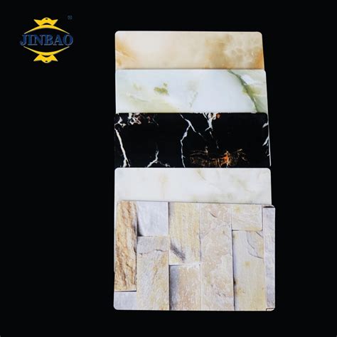 Jinbao Hot Printing Wholesale Black An Gold Resistant Pvc Marble Sheet