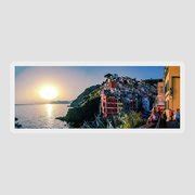 Sunset at Riomaggiore Photograph by Andrew Cottrill - Fine Art America