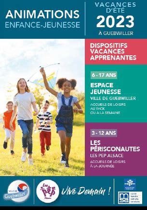 Affiche Animations Vacances T Guebwiller