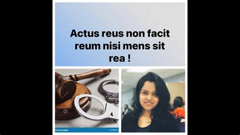 Actus Reus Non Facit Reum Nisi Mens Sit Rea Act Intention Crime Youtube