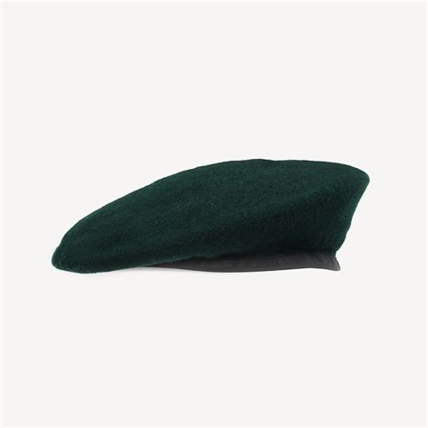 Military Beret In Rifles Green Swaine London