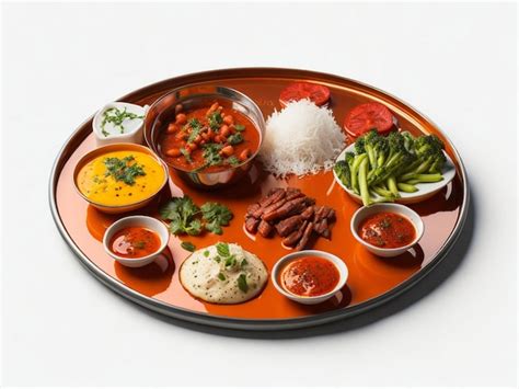 Premium Photo Top View Table Full Restaurant Some Delicious Food