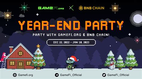 Year End Party Happy X Mas And New Year With And Bnb Chain