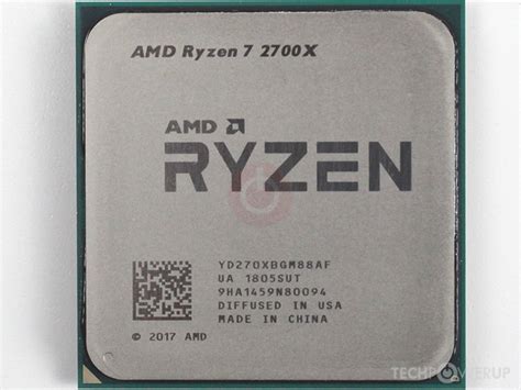 Amd Ryzen 7 2700x Specs Techpowerup Cpu Database