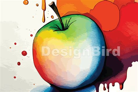 Apple Watercolor Illustration Graphic by Designbird · Creative Fabrica