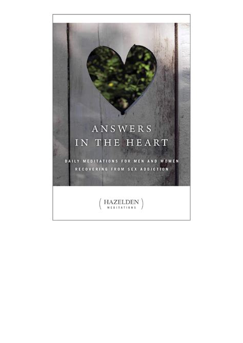 Download Pdf Answers In The Heart Daily Meditations For Men And Women