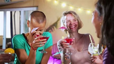 Two Beautiful Mature Women Laughing With Stock Video Pond5