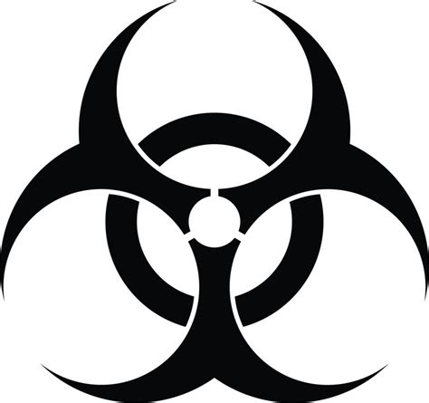 Biohazard Warning Sign Svg Png Eps Jpeg Cricut Silhouette Cutting