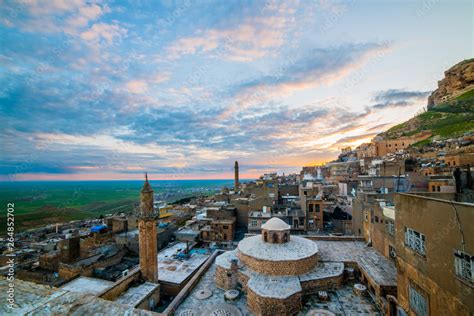 Mardin City in Turkey. Mardin old town. Mardin is a historical city in ...