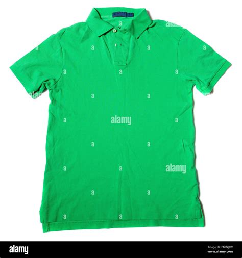 Green Short Sleeve Polo Shirt Stock Photo Alamy