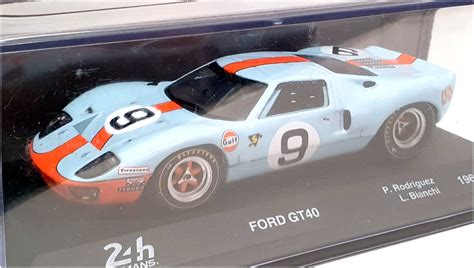 Altaya 143 Scale A2824b Ford Gt40 9 24h Le Mans 1968 Rodriguez