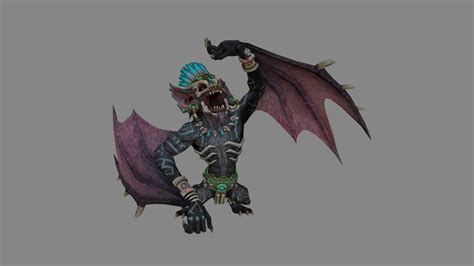 Camazotz Skin 5 Rig Death Animation 3d Model By Nvixen [0c8c03d