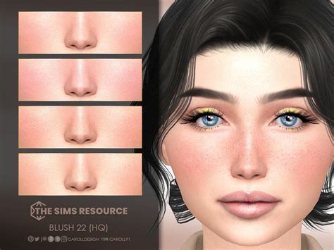 The Sims Resource Blush 22 HQ Freckles Sims 4 Tattoos Sims