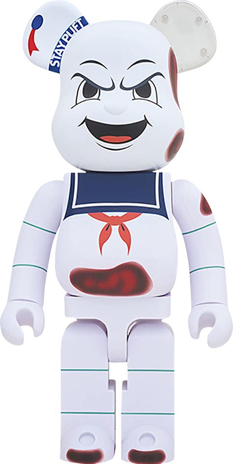 Be Rbrick Stay Puft Marshmallow Man Anger Face Figure