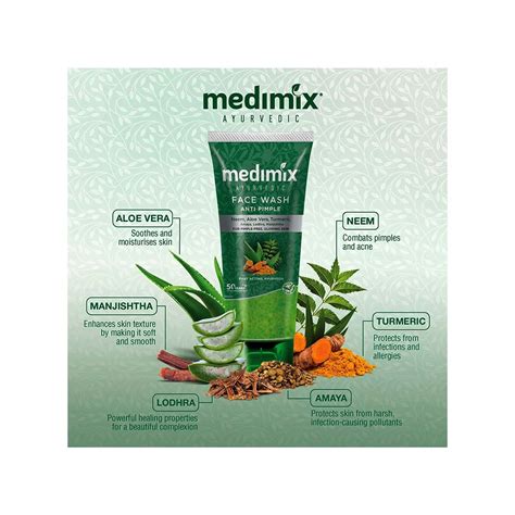 Buy Medimix Ayurvedic Anti Pimple Face Wash Ml Online Get Upto