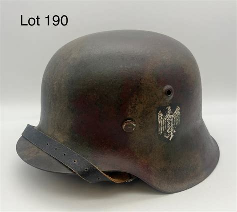 Sold At Auction WWII Nazi Germany Army Camouflage Stahlhelm