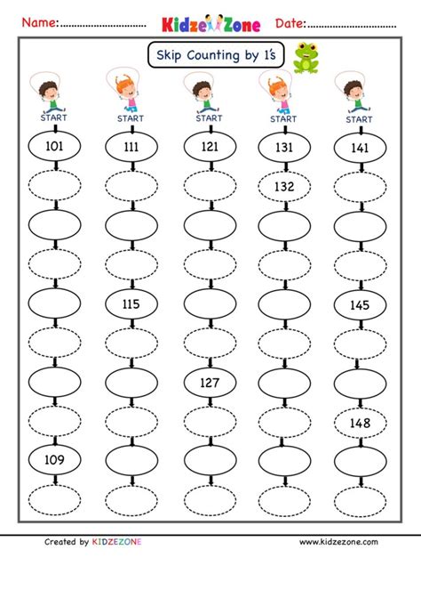 Math Worksheets For Grade Skip Counting