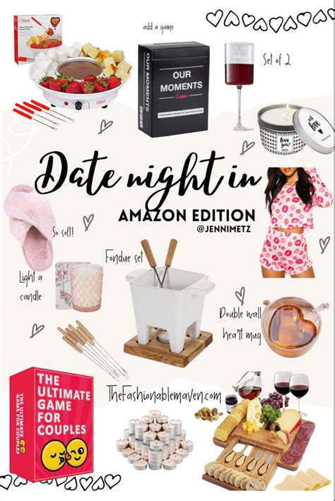 Date night in ideas. Amazon must haves for your date night