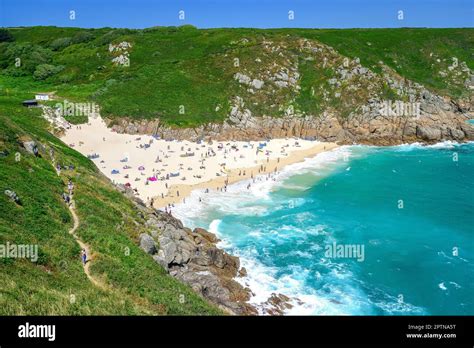 Porthcurno Beach Porthcurno Bay Cornwall England United Kingdom