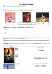 An Introduction To Fairy Tales Esl Worksheet By M Langmead