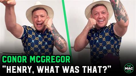 Conor Mcgregor To Henry Cejudo What The F Was That Youtube