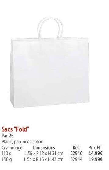 Offre Sacs Fold Chez Retif