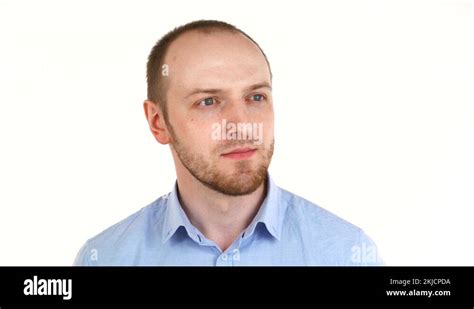 Handsome European Man Smiling At Camera And Winking Portrait Of Guy In