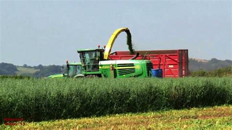 Silaging Whole Crop Oats With John Deere 7850 YouTube